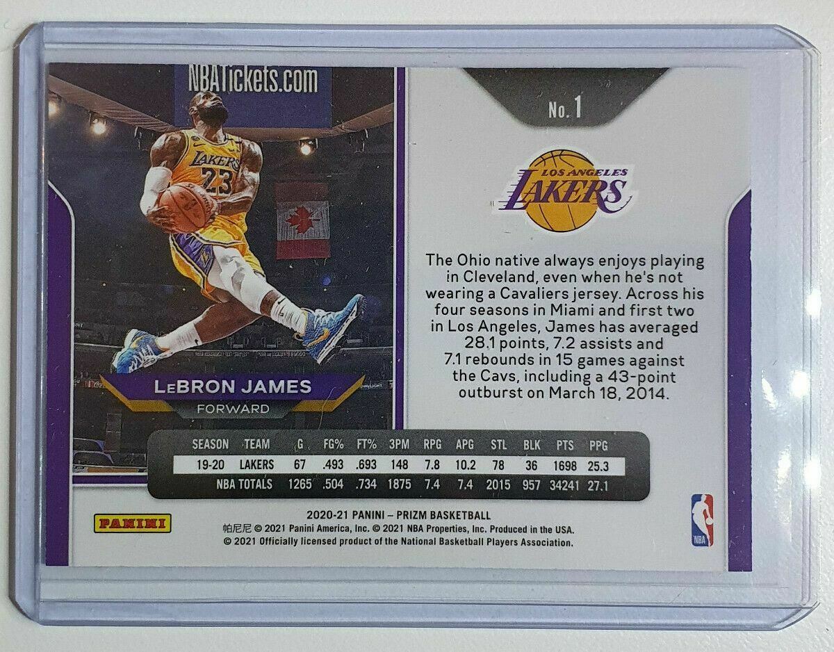 2020 Panini Prizm LeBron James #1 Kobe Tribute Dunk - Ready to Grade –  Perfect Edges Cards