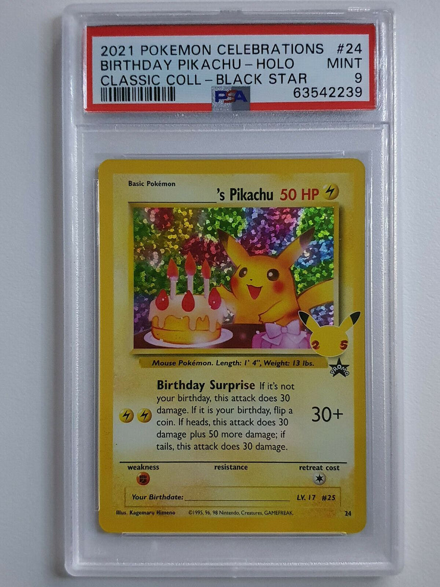 2021 Pokemon Birthday Pikachu #24 HOLO Celebrations 25th Anniversary - Perfect Edges Cards 2021 Pokemon Birthday Pikachu #24 HOLO Celebrations 25th Anniversary - Perfect Edges Cards