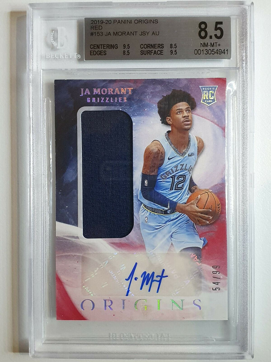 2019 Origins Ja Morant Rookie Patch Auto (RPA) RED /99 Prizm - BGS