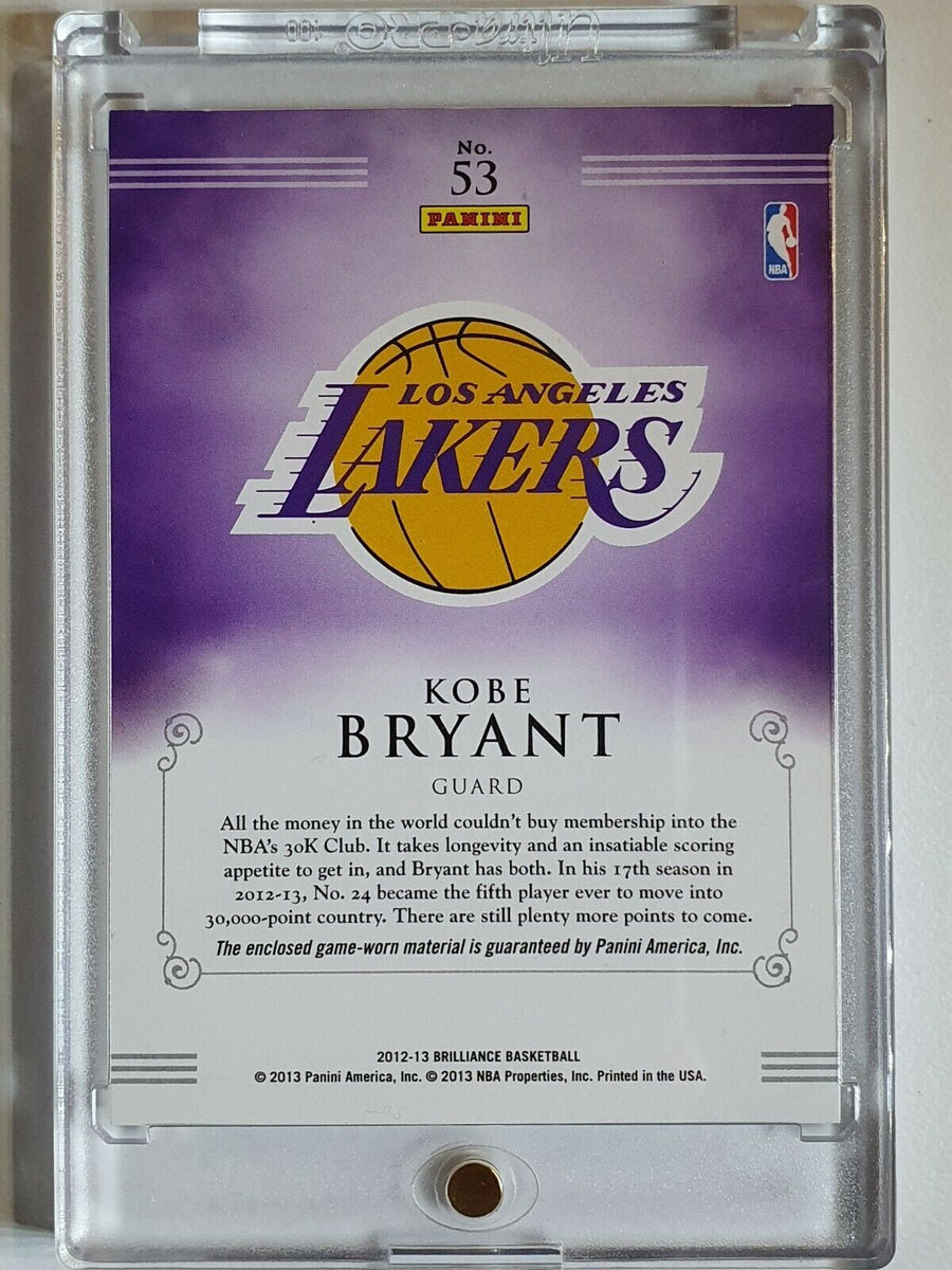2012-13 Kobe Bryant Game Worn Los Angeles Lakers Jersey with Photo