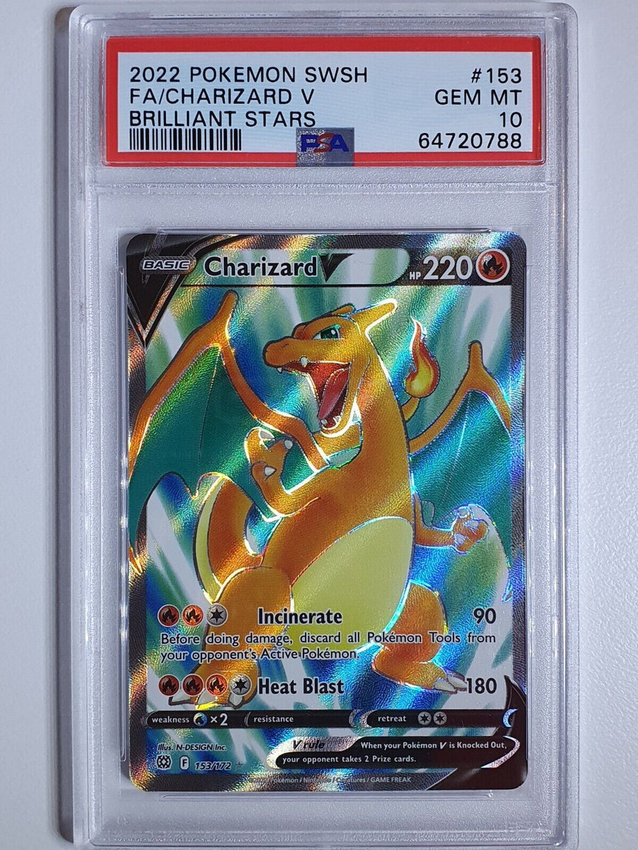 2022 Pokemon Charizard V 153/172 Full Art Brilliant Stars