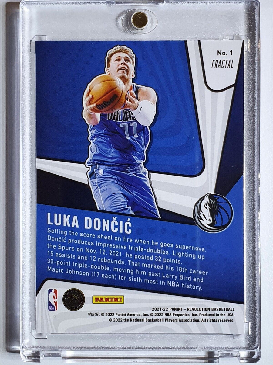 2021 Panini Revolution Luka Doncic #1 FRACTAL Prizm Supernova