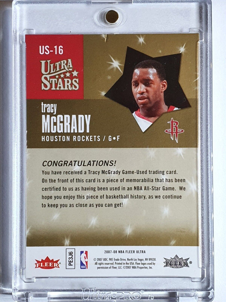 2007 Fleer Ultra Tracy McGrady #PATCH Game Worn Jersey - Ready to ...