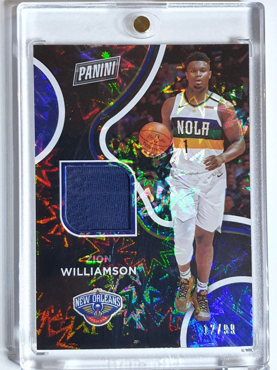 2020 Panini Zion Williamson #PATCH EXPLOSION /99 Game Worn Jersey - Ra –  Perfect Edges Cards