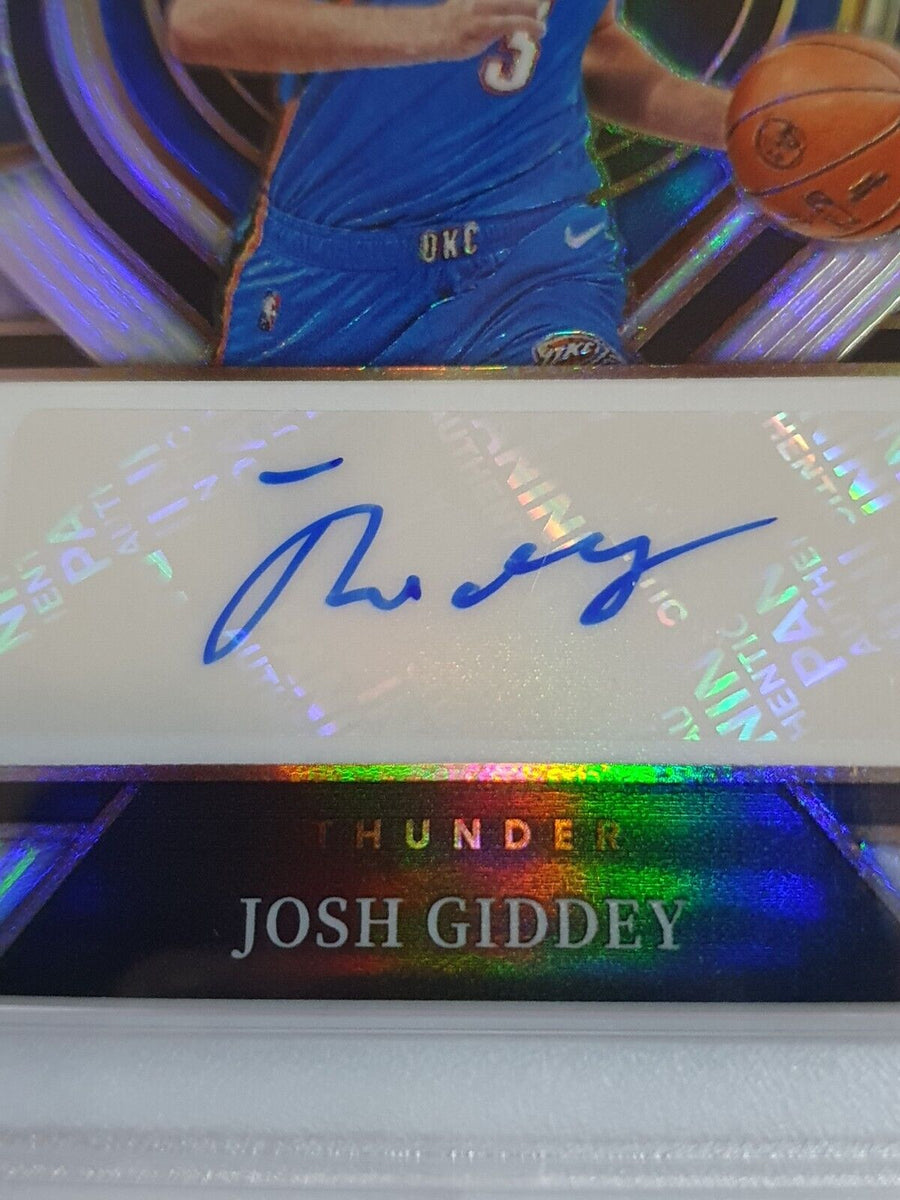 2021 Select Josh Giddey AUTO SILVER /249 Rookie Signatures - PSA 9