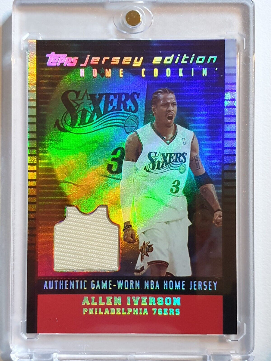 2003 Topps Jersey Edition Allen Iverson #PATCH /99 HOLO Game Worn 