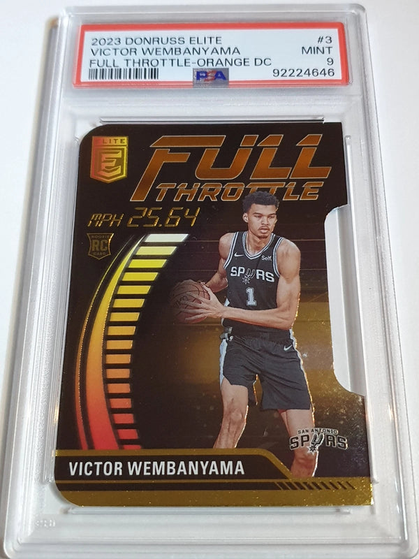 2023 Panini Donruss Elite Victor Wembanyama Rookie #3 ORANGE Die-Cut RC - PSA 9