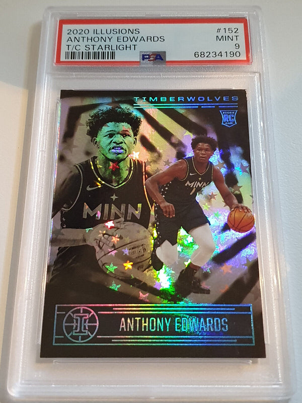 2020 Illusions Anthony Edwards Rookie STARLIGHT HOLO RC - PSA 9 (POP 20)