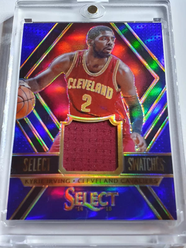 2014 Panini Select Kyrie Irving #PATCH PURPLE /99 Game Worn Jersey - Rare