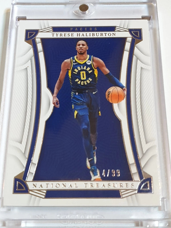 2022 National Treasures Tyrese Haliburton #26 SILVER /99 Foil Edition - Rare
