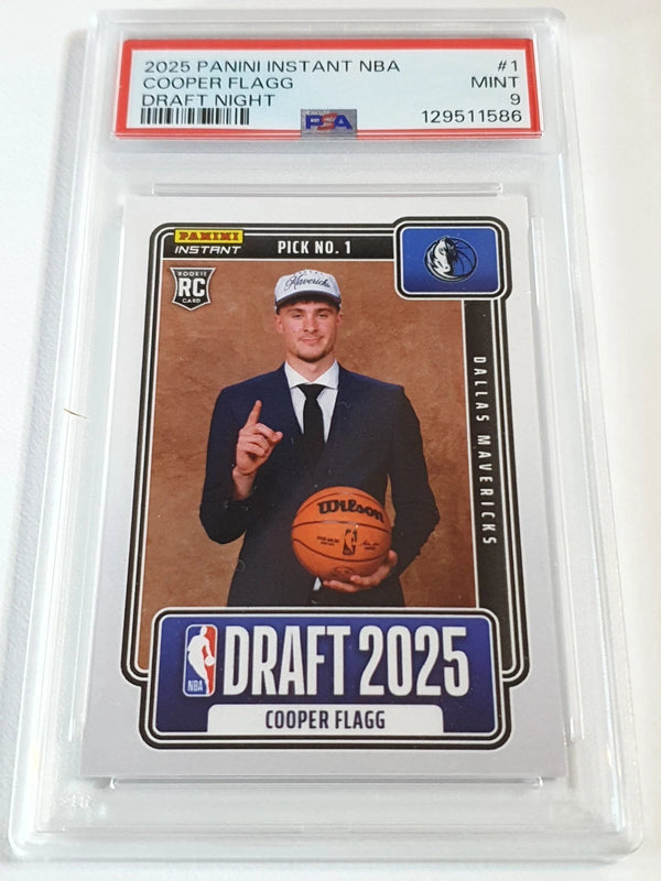 2025 Instant Cooper Flagg Rookie #NBADN-1 /68380 RC 1st Ever Panini Card - PSA 9