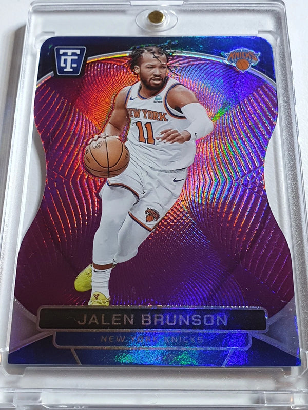 2024 Totally Certified Jalen Brunson #27 PURPLE PLATINUM MIRROR /49 Die-Cut Rare