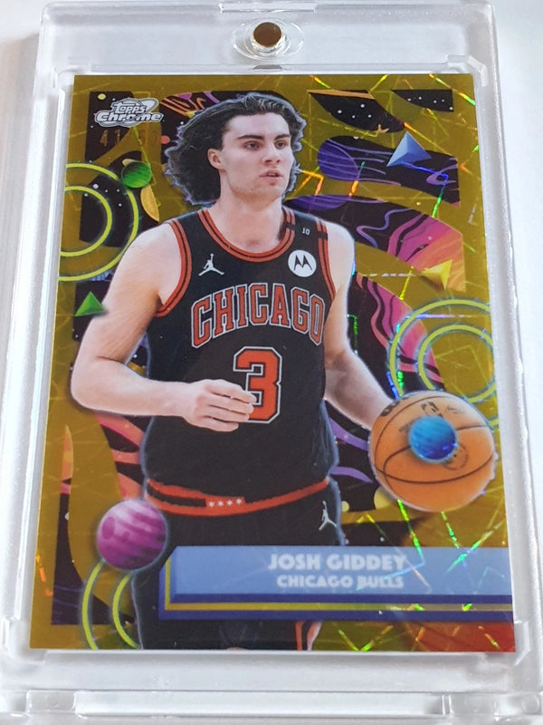 2025 Topps Cosmic Chrome Josh Giddey #118 GOLD INTERSTELLAR /50 Refractor - Rare