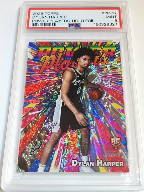 2025 Topps Dylan Harper Rookie #PP-17 HOLO FOIL Power Players - PSA 9 (POP 9)
