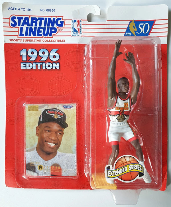 1996 Kenner Starting Lineup Dikembe Mutombo Figurine - Sealed Figure & Card