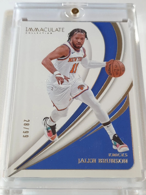 2023 Panini Immaculate Jalen Brunson #1 SILVER /99 Foil Edition - Ready to Grade