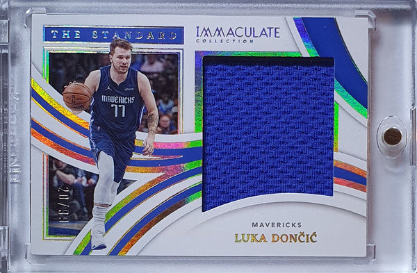 2021 Immaculate Collection Luka Doncic #PATCH /99 Game Worn Jumbo Jersey - Rare