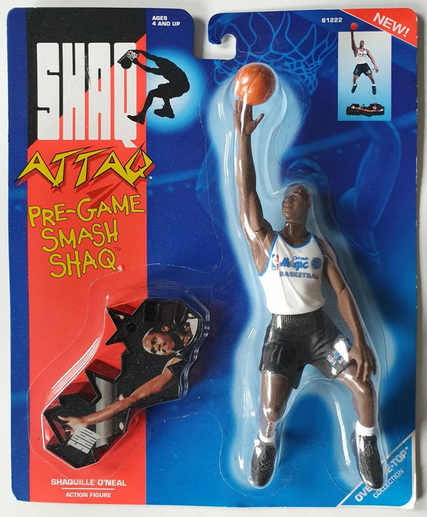 1993 Kenner Shaq Attaq Shaquille O'Neal Figurine Pre-Game Smash Shaq - Sealed