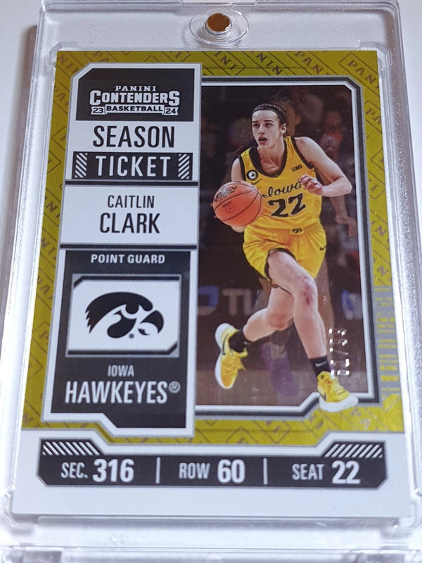 2024 Panini Caitlin Clark Rookie Collection #CC2 GOLD /99 Holo College Conteders