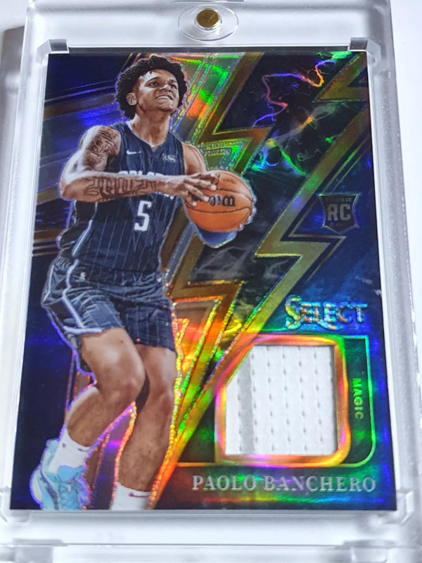 2022 Panini Select Paolo Banchero Rookie #PATCH SILVER Holo Jersey RC - Rare