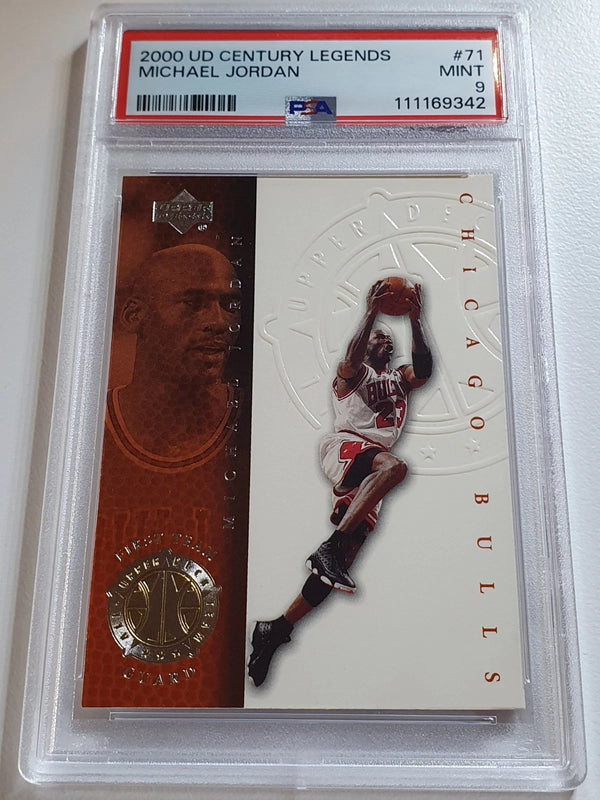 1999 Upper Deck NBA Legends Michael Jordan #71 All NBA Team - PSA 9