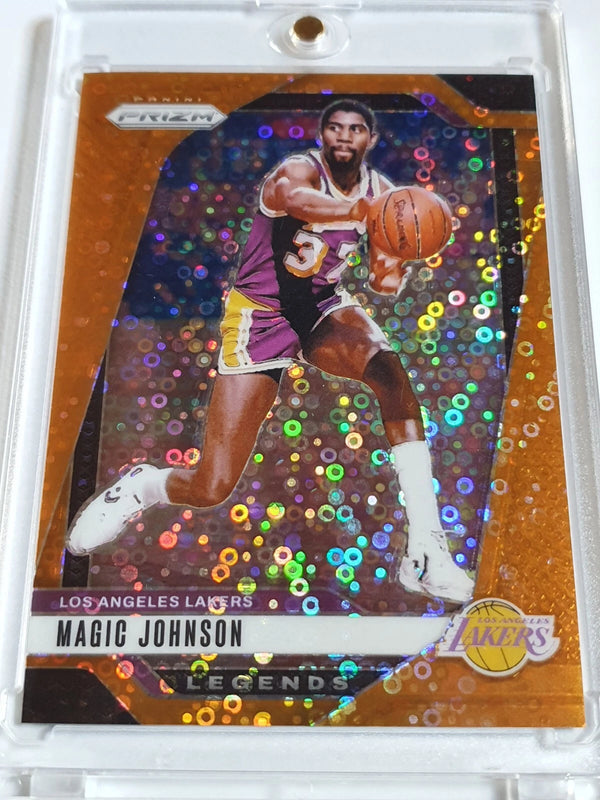 2024 Panini Prizm Magic Johnson #293 FAST BREAK ORANGE /125 Holo - Rare