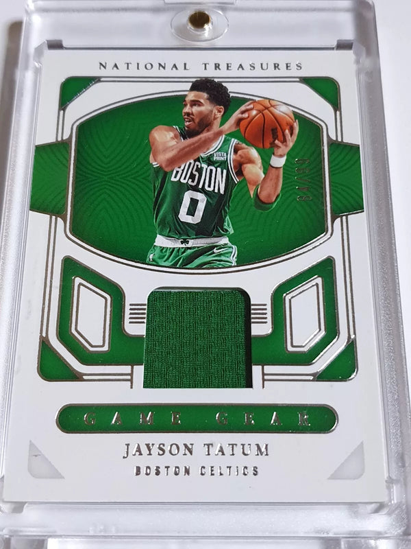 2022 National Treasures Jayson Tatum #PATCH /99 Worn Jersey Game Gear - Rare