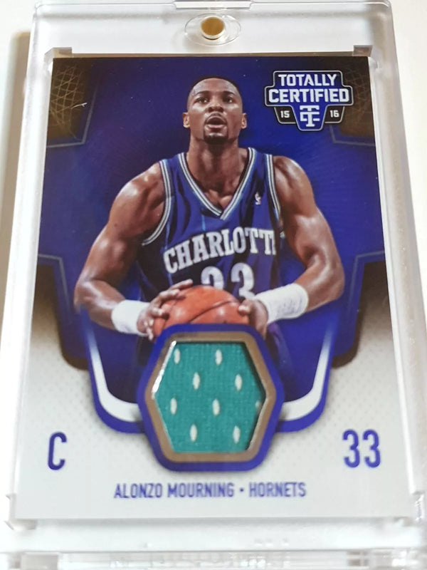 2015 Totally Certified Alonzo Mourning #PATCH BLUE /49 Game Worn Jersey - Rare