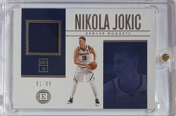 2018 Panini Encased Nikola Jokic #PATCH /99 Game Worn Jersey - Ready to Grade