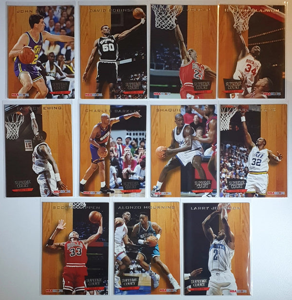 1993 NBA Hoops Supreme Court (Complete 11 Cards Set) - Michael Jordan