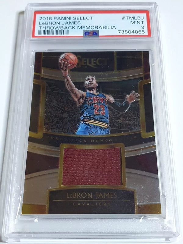 2018 Panini Select LeBron James #PATCH Game Worn Jersey - PSA 9 (POP 11)