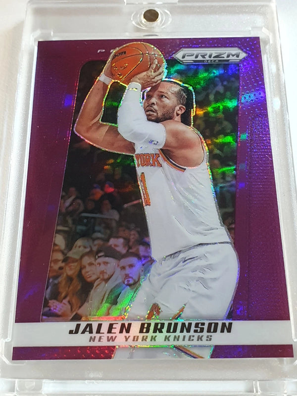 2024 Panini Prizm Deca Jalen Brunson #119 PURPLE /99 Holo - Ready to Grade