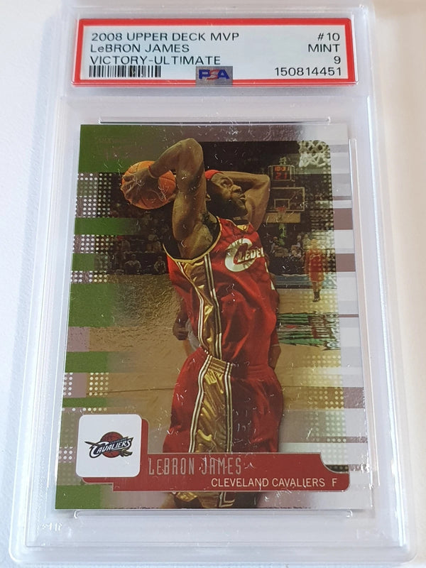 2008 Upper Deck MVP LeBron James #10 ULTIMATE Victory - PSA 9 (POP 12)