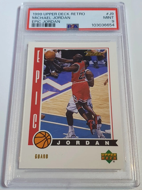 1999 Upper Deck Retro Michael Jordan #J9 Epic Jordan - PSA 9 (POP 19)