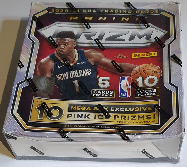 2020-21 Panini Prizm Basketball Mega Box (Pink Ice Prizms) - Factory Sealed