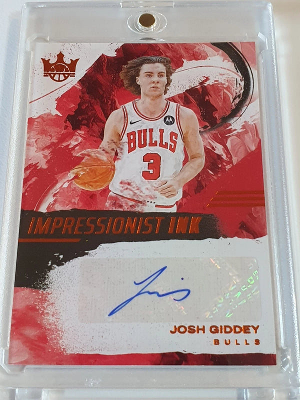 2024 Panini Court Kings Josh Giddey AUTO AMBER /49 Impressionist Ink - Rare