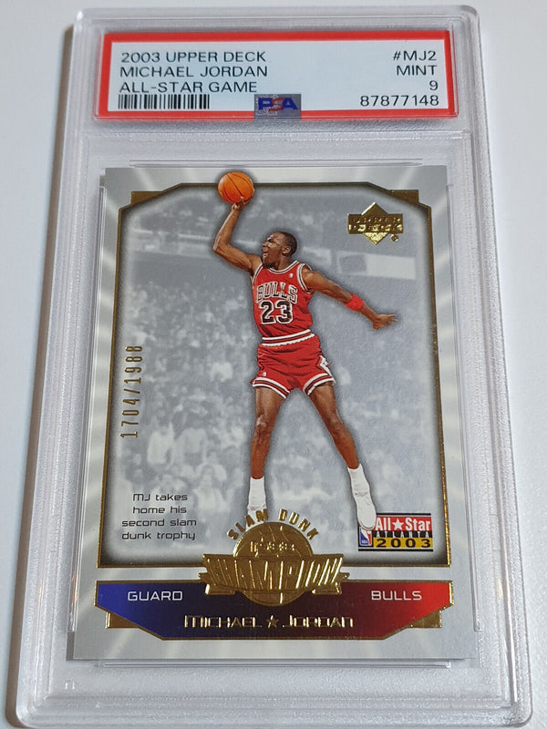 2003 Upper Deck Michael Jordan All-Star Game SP /1988 - PSA 9 (POP 20)