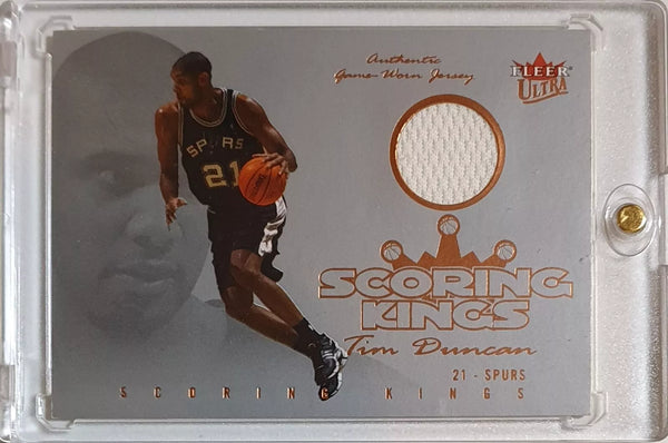 2004 Fleer Ultra Tim Duncan #PATCH Game Worn Jersey - Scoring Kings