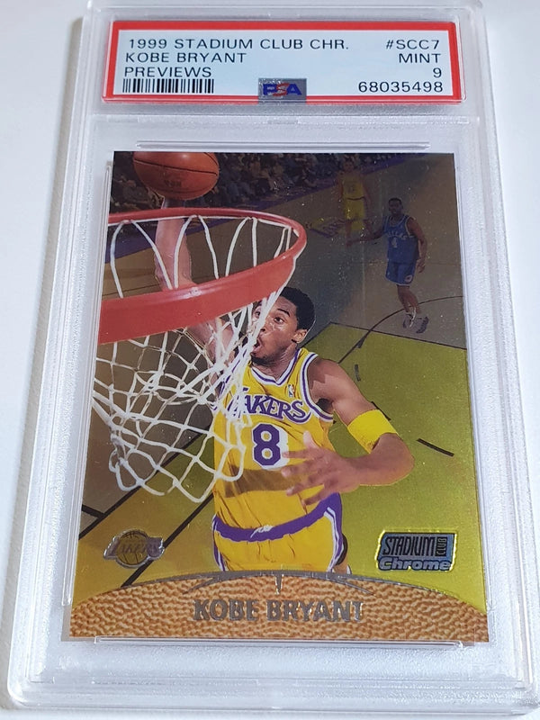 1999 Stadium Club Chrome Kobe Bryant #SCC7 PREVIEWS - PSA 9 (POP 35)