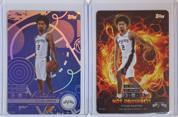 2025 Topps Match Attax Dylan Harper Lot of 2 x Rookie #122 (BLUE) #HP-DH - Rare