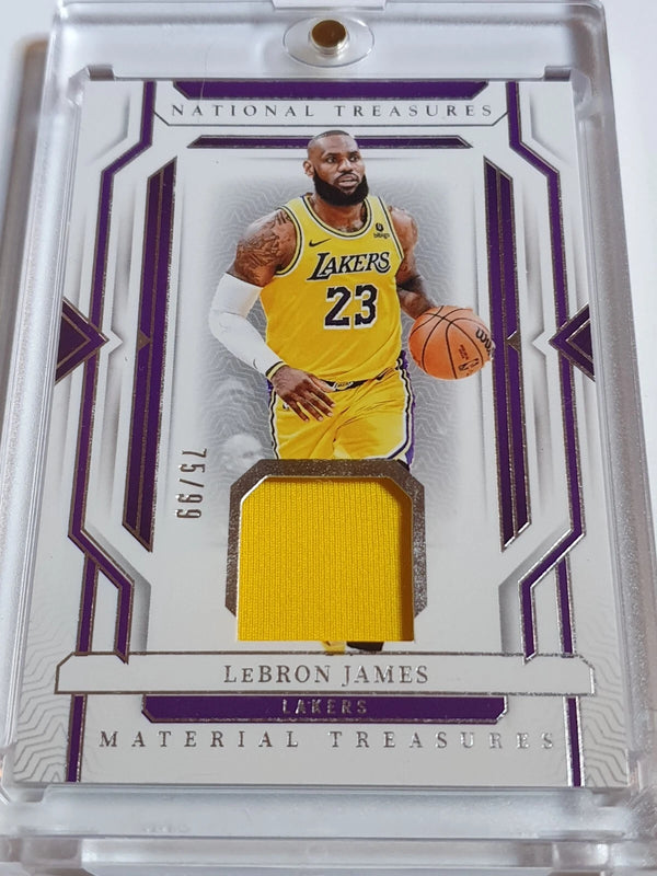 2023 National Treasures LeBron James #PATCH /99 Game Worn Jersey - Rare