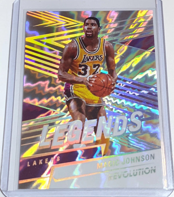 2024 Panini Revolution Magic Johnson #155 LIGHTNING /175 Holo Legends - Rare