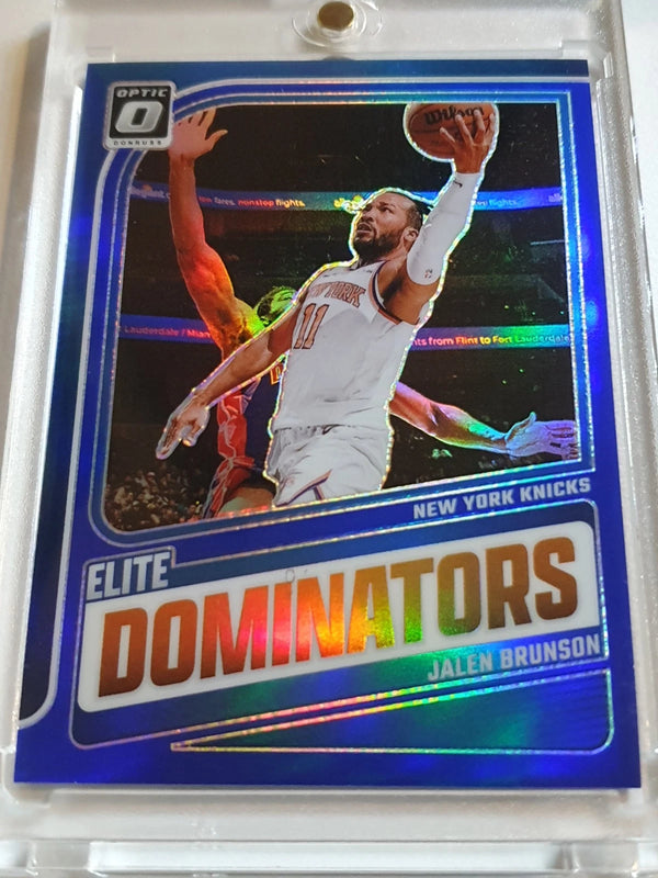 2024 Panini Donruss Optic Jalen Brunson #20 BLUE /49 Holo Elite Dominators