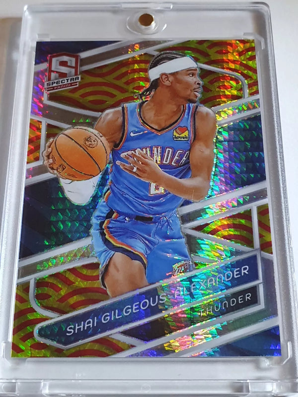 2023 Spectra Shai Gilgeous-Alexander #113 RED YELLOW HYPER /49 Holo - Rare
