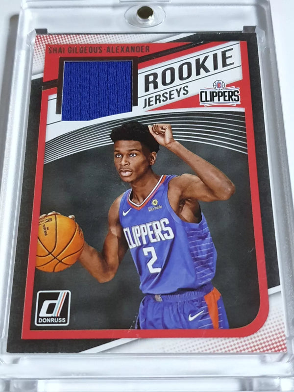 2018 Donruss Shai Gilgeous-Alexander Rookie #PATCH Game Worn Jersey RC - Rare