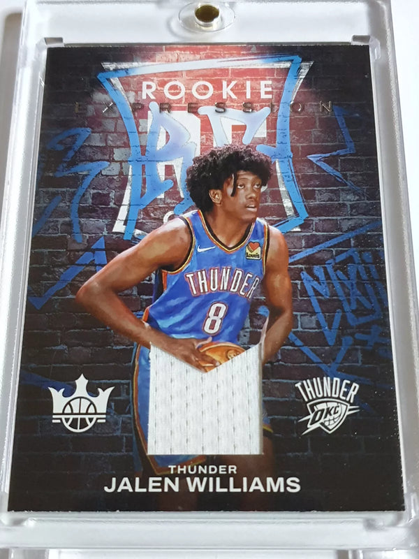 2022 Panini Court Kings Jalen Williams Rookie #PATCH RC Jersey Swatch