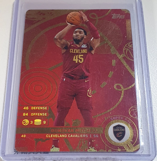 2025 Topps Match Attax Donovan Mitchell #48 SUPER RARE RED - Ready to Grade