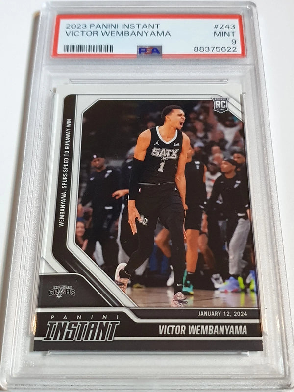 2023 Panini Instant Victor Wembanyama Rookie #243 /2396 RC - PSA 9 (POP 65)
