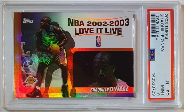 2003 Topps Shaquille O'Neal #LL-SO Holo Love it Live - PSA 9 (POP 10)