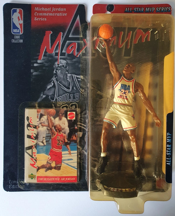 1999 Upper Deck Mattel Michael Jordan All-Star 1 Figurine - Sealed Figure & Card